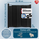 BabyDan Guard Me Auto Foldable Compact 55-89cm Folding Safety Stair Gate Black