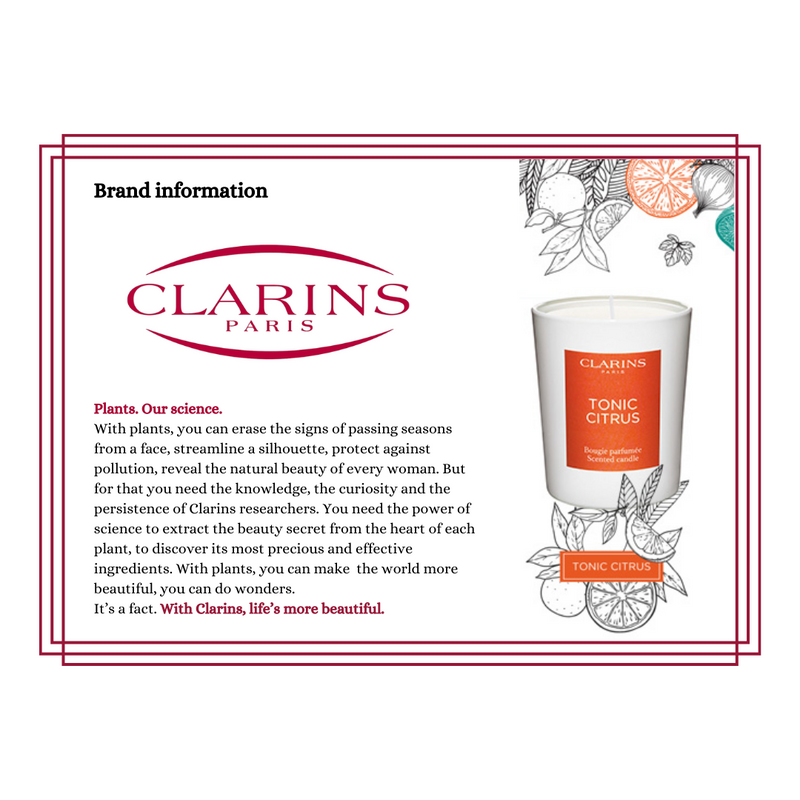 Clarins: 'Tonic Citrus' Scented Candle